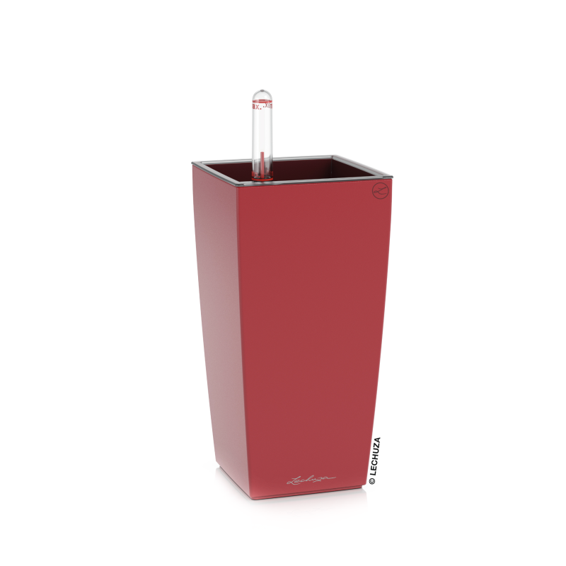 Donica Lechuza Mini Cubi | Maxi Cubi czerwony mat