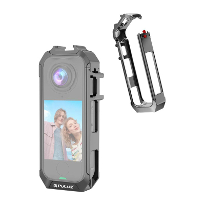 Metalowa obudowa ochronna Puluz dla Insta 360 X4 Air (Szara)