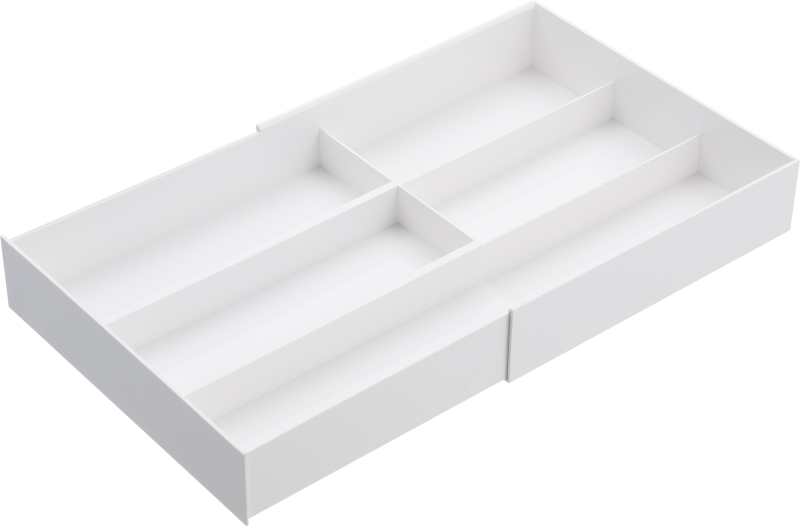  Yamazaki adjustable drawer organizer, white
