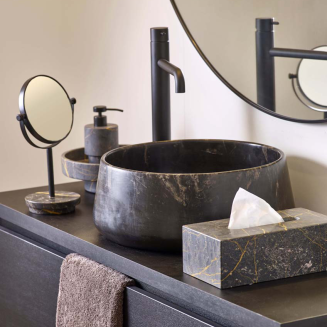 Lusterko powiększające Aquanova Porto Black 3x - 5