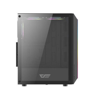  DARKFLASH DK151 computer case + 3 RGB fans (black) - 5