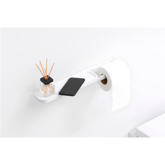 Brabantia | MindSet paper holder with shelf, white - 4