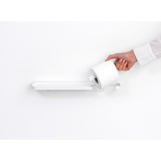 Brabantia | MindSet paper holder with shelf, white - 3