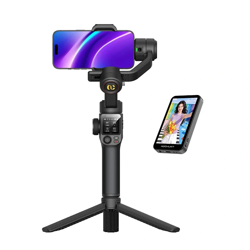 Gimbal AOCHUAN S3 z dodatkowym ekranem (black)