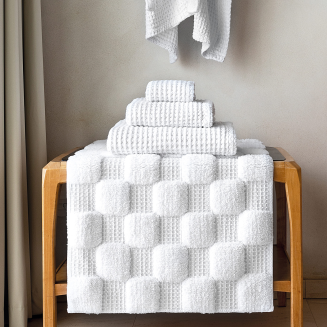  Graccioza Aura White bathroom rug - 2