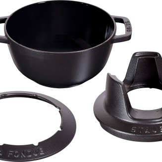 Zestaw do fondue Staub - 20 cm, Czarny - 8