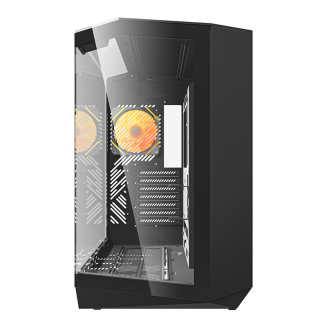 Obudowa komputerowa DARKFLASH DY470 + 4 wentylatory (czarna) - 5