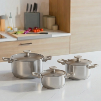 Zestaw garnków BergHOFF Bolt Oyster 6 częściowy - 3