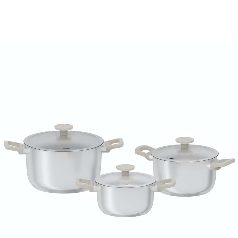 Zestaw garnków BergHOFF Bolt Oyster 6 częściowy