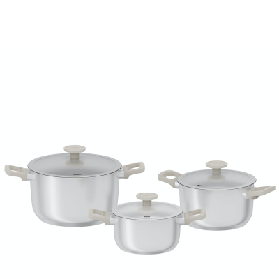 Zestaw garnków BergHOFF Bolt Oyster 6 częściowy