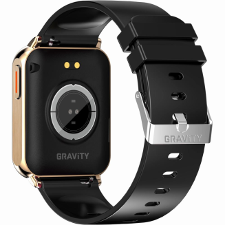Smartwatch Gravity Różowe Złoto Czarny 2 Paski GT17-5 - 11