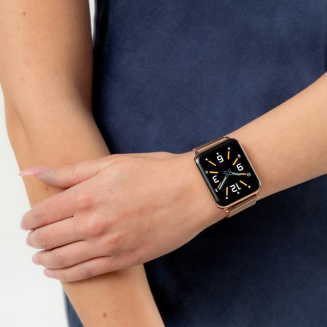 Smartwatch Gravity Różowe Złoto Czarny 2 Paski GT17-5 - 2