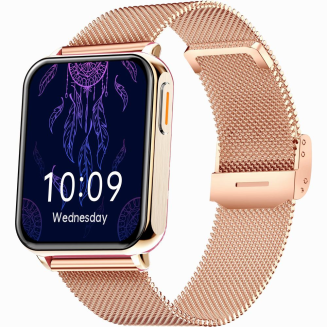 Smartwatch Gravity Różowe Złoto Czarny 2 Paski GT17-5 - 4