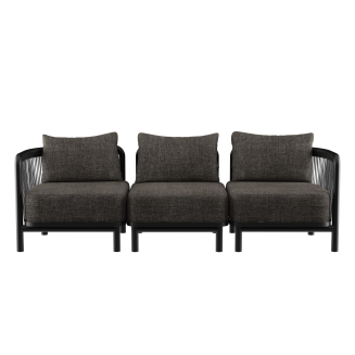 Sofa ogrodowa SACKit Kirra Lounge Sofa 3 Seater Noir - 2