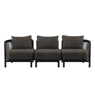 Sofa ogrodowa SACKit Kirra Lounge Sofa 3 Seater Noir - 2