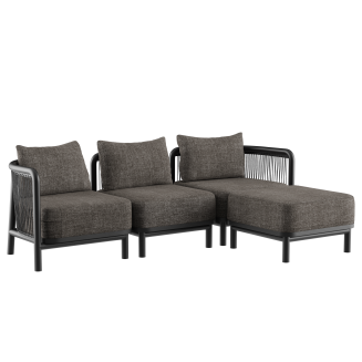 Sofa ogrodowa SACKit Kirra Lounge Sofa 3 Seater Noir - 4