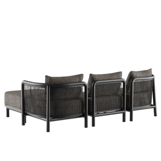 Sofa ogrodowa SACKit Kirra Lounge Sofa 3 Seater Noir - 6