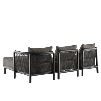 Sofa ogrodowa SACKit Kirra Lounge Sofa 3 Seater Noir - 6