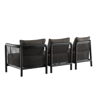 Sofa ogrodowa SACKit Kirra Lounge Sofa 3 Seater Noir - 3