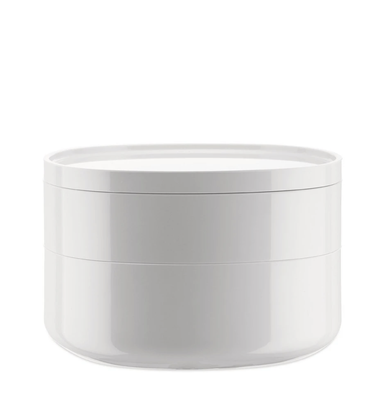 Alessi Birillo bathroom container white