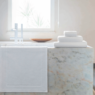 Dywanik łazienkowy Graccioza Bee Waffle Snow 50x80 cm - 4