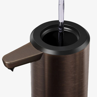 Dozownik automatyczny do płynu z pojemnikiem na akcesoria Simplehuman 414 ml olejowany brąz - 5