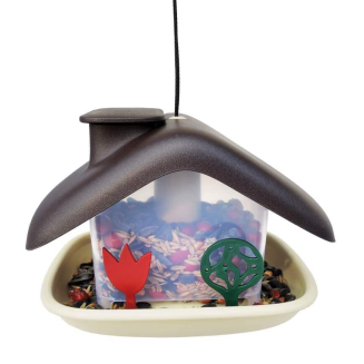 PLASTIA DOMEK Karmnik dla ptaków 21x15 cm brązowy - 3