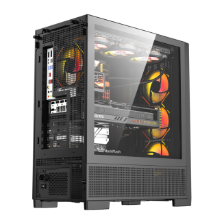  DARKFLASH AIRNOVA computer case + 3 fans (black) - 2