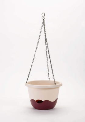 PLASTIA MARETA Donica samonawadniająca okrągła 25 cm beżowy