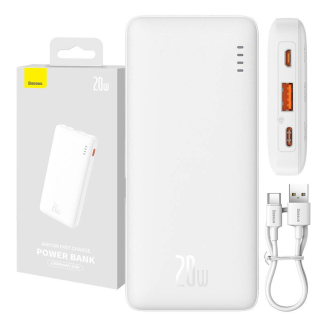  BASEUS Airpow 10000mAh 20W Power Bank (White) - 10