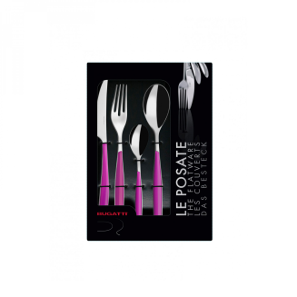 Zestaw sztućców obiadowych Casa Bugatti Glamour Iris 24 szt. - 2