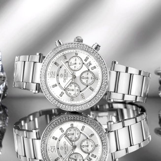 Zegarek Damski Giewont Sapphire Srebrny GW3380-B1 - 7