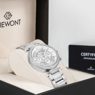 Zegarek Damski Giewont Sapphire Srebrny GW3380-B1 - 9