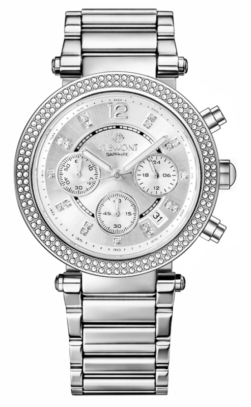 Zegarek Damski Giewont Sapphire Srebrny GW3380-B1