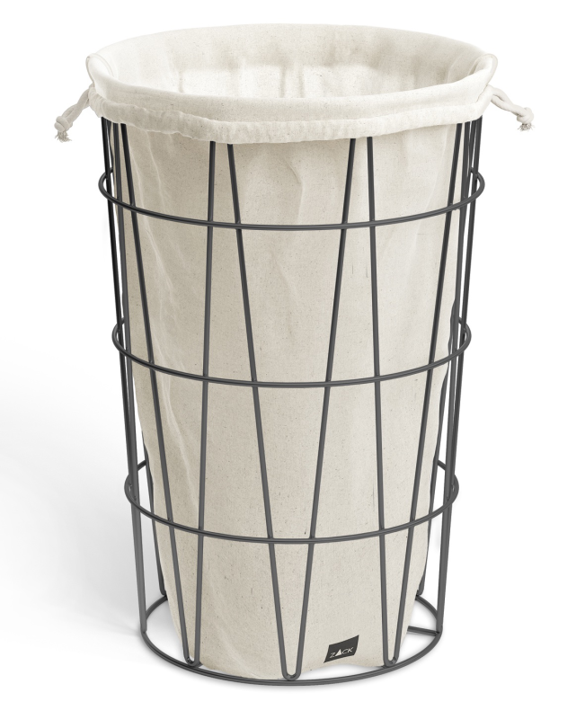 Zack Satone Laundry Basket 50x35 cm Black