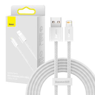 Kabel USB do Lightning Baseus Dynamic, 2.4A, 2m (biały) - 6
