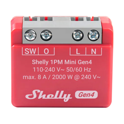 Sterownik Shelly 1PM Mini Gen4 Zigbee/Matter