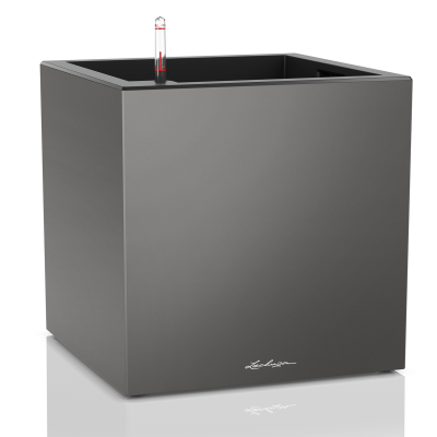 Donica Lechuza Canto Premium 40 kostka antracyt metallic