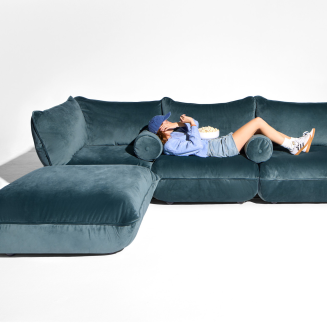Sofa narożna Fatboy Sumo Corner Sofa Velvet Petrol - 5