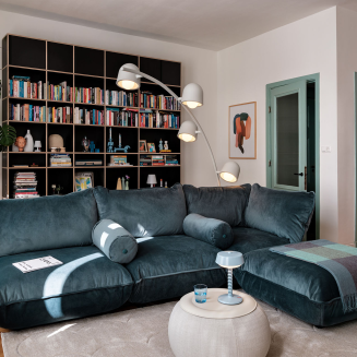 Sofa narożna Fatboy Sumo Corner Sofa Velvet Petrol - 8