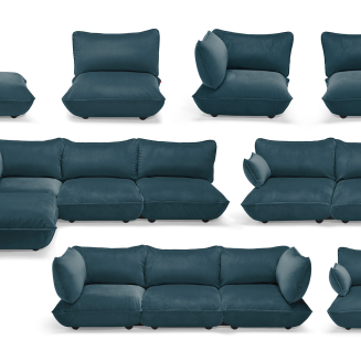 Sofa narożna Fatboy Sumo Corner Sofa Velvet Petrol - 4