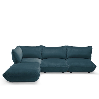 Sofa narożna Fatboy Sumo Corner Sofa Velvet Petrol