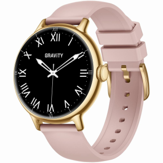 Smartwatch Gravity Złoty Pasek + Bransoleta GT33-1 - 5