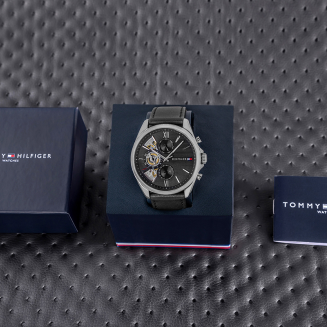 Zegarek Męski Tommy Hilfiger Baker Open Heart 1710644 + BOX - 5