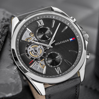 Zegarek Męski Tommy Hilfiger Baker Open Heart 1710644 + BOX - 2