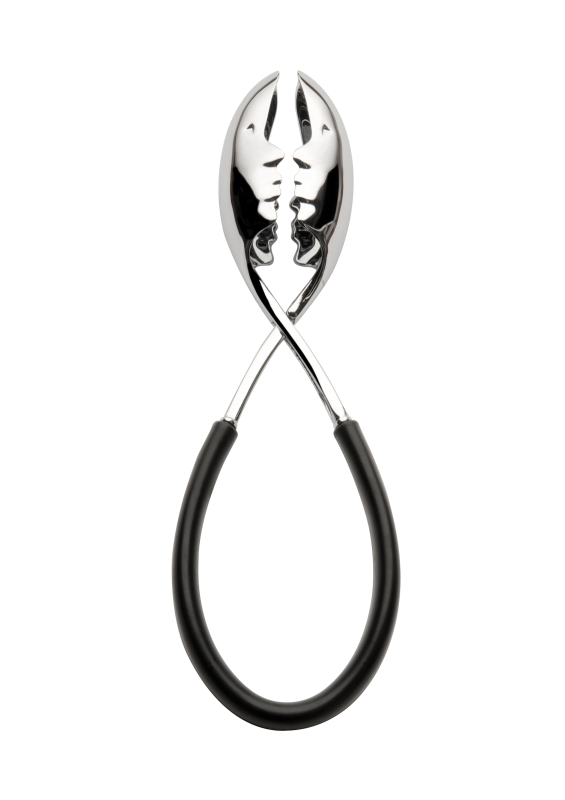  Casa Bugatti Molla Kiss salad tongs, black