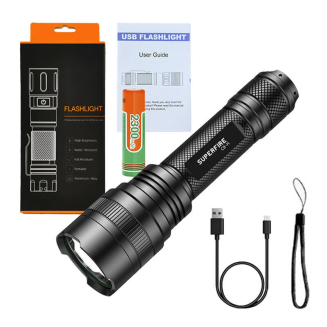 Latarka SUPERFIRE C8-H 1200lm USB - 2
