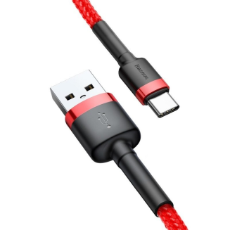 Kabel USB do USB-C Baseus Cafule 2A 2m (czerwony) - 4