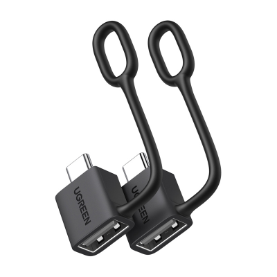 Adapter USB-C do USB-A Ugreen LS503, 2 sztuki (czarny)