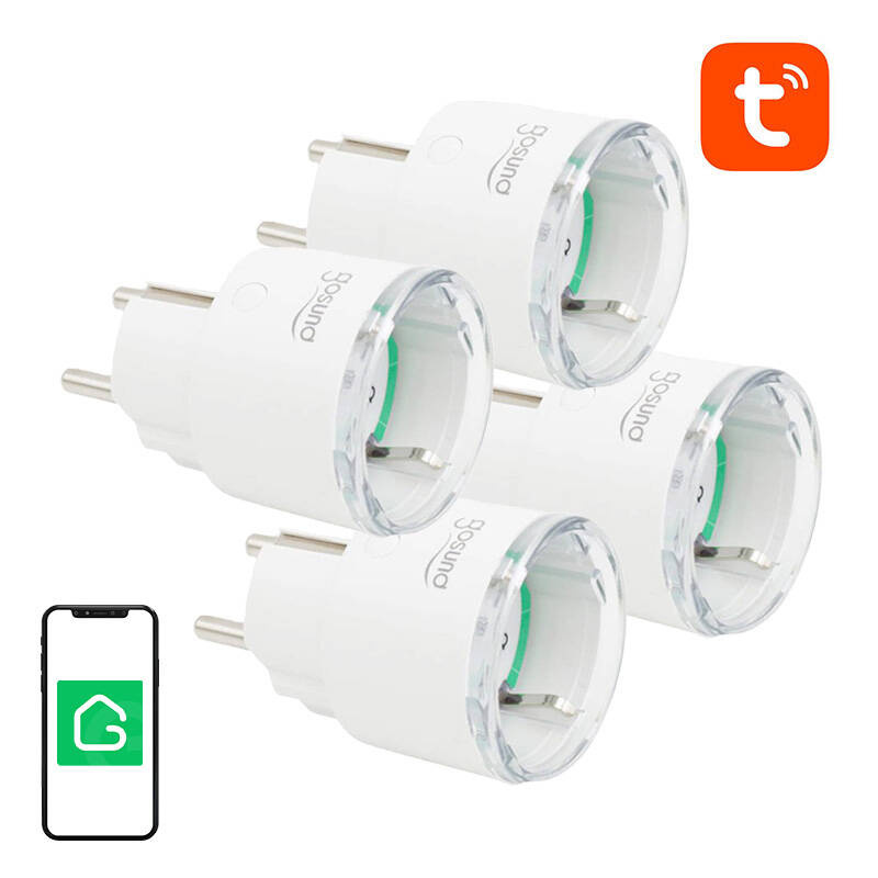 Gniazdko smart GOSUND SP111 16A 3680W Wi-Fi Tuya 4-pak